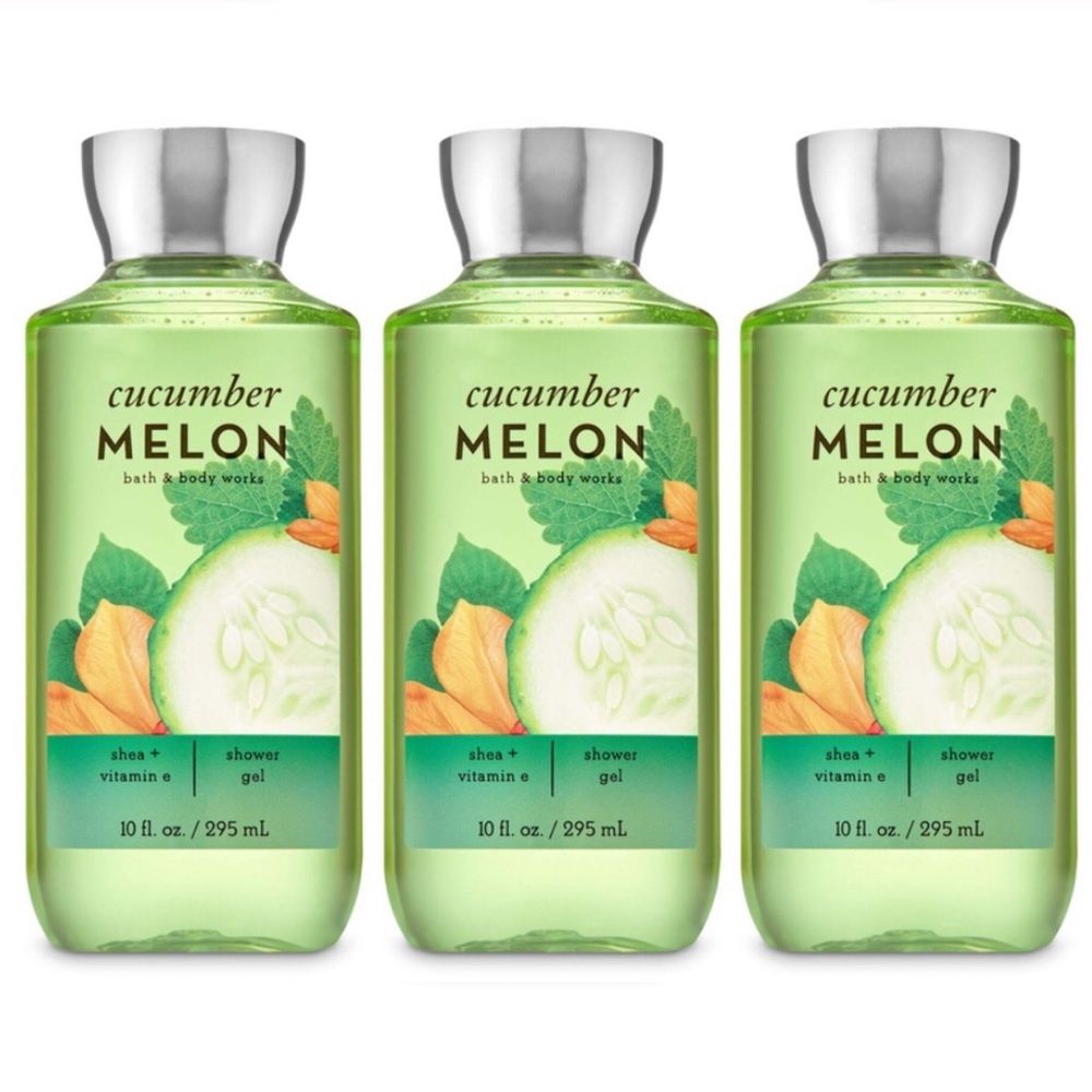 NEW BBW Cucumber Mellon Body Wash Lot Of Three - Picture 2 of 3